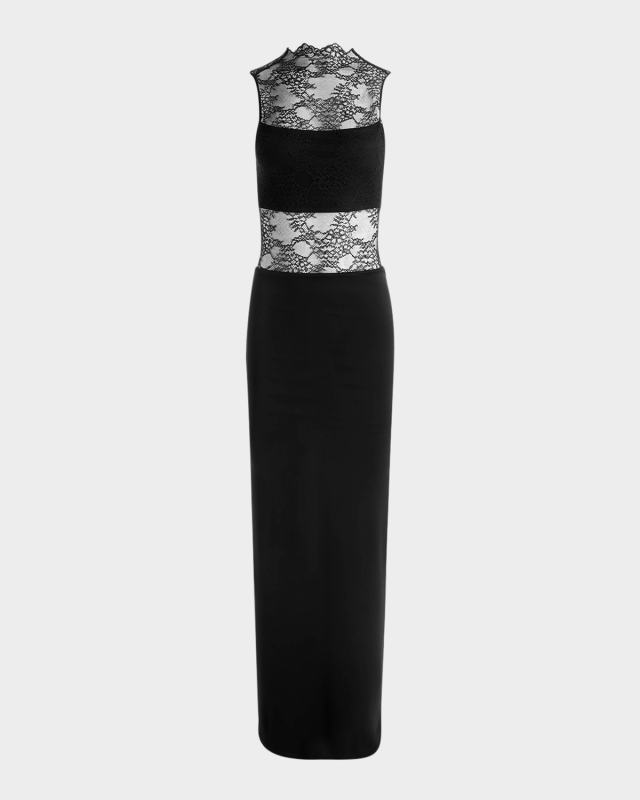 Nichol Sleeveeless Lace Maxi Dress